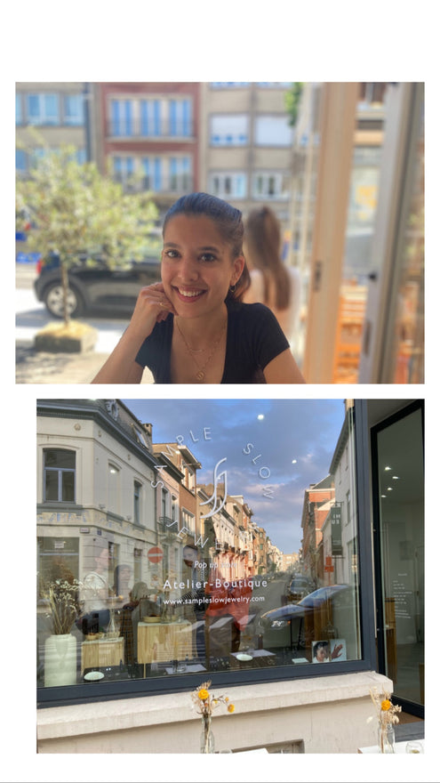 ...Nora, designer de Sample Slow Jewelry